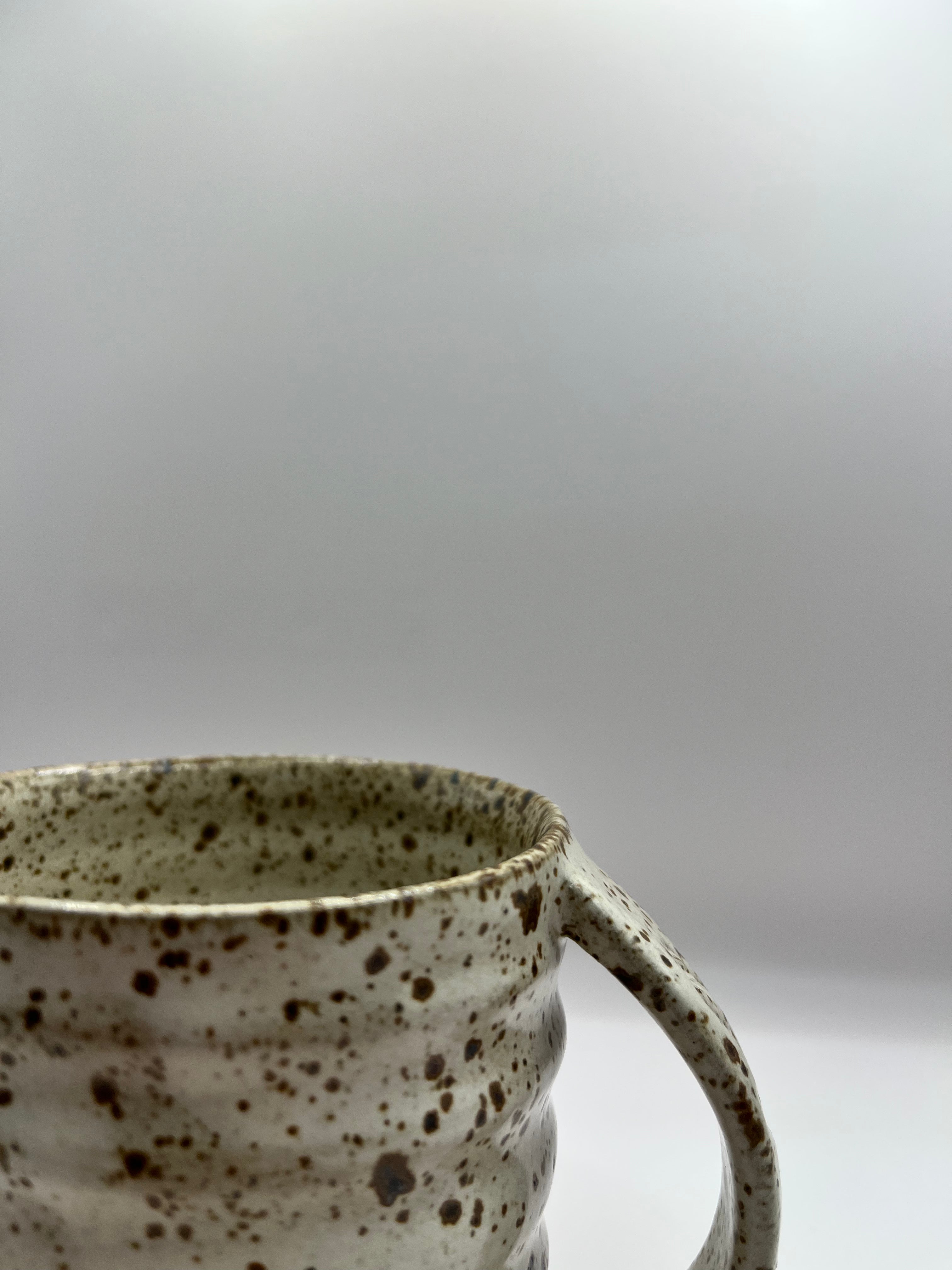 Large Ivory Speckle Mug