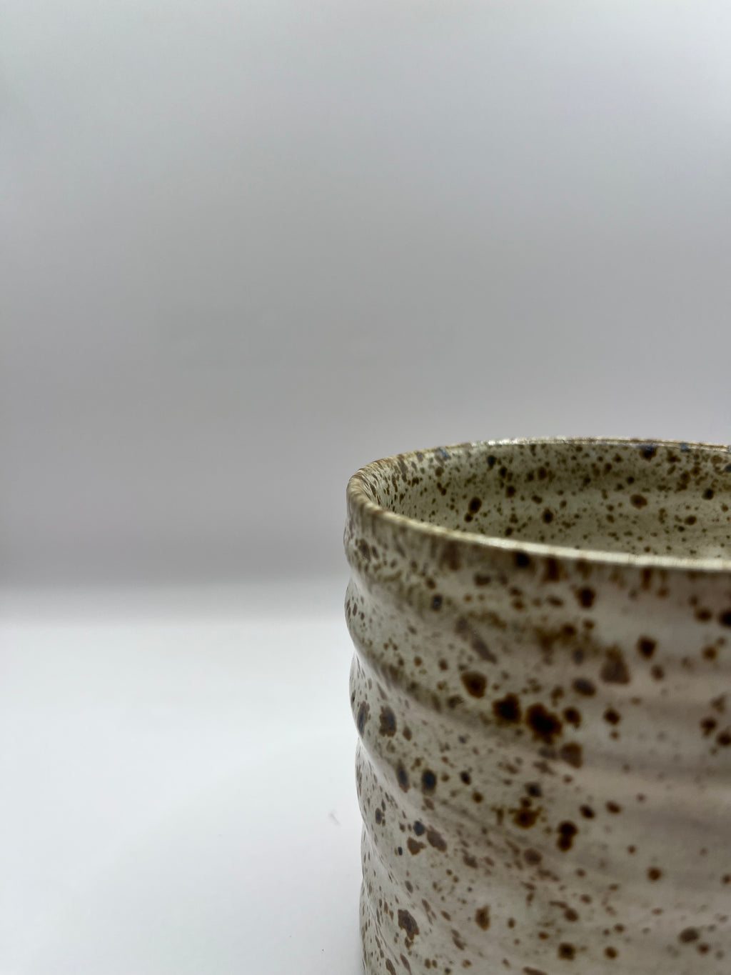 Large Ivory Speckle Mug