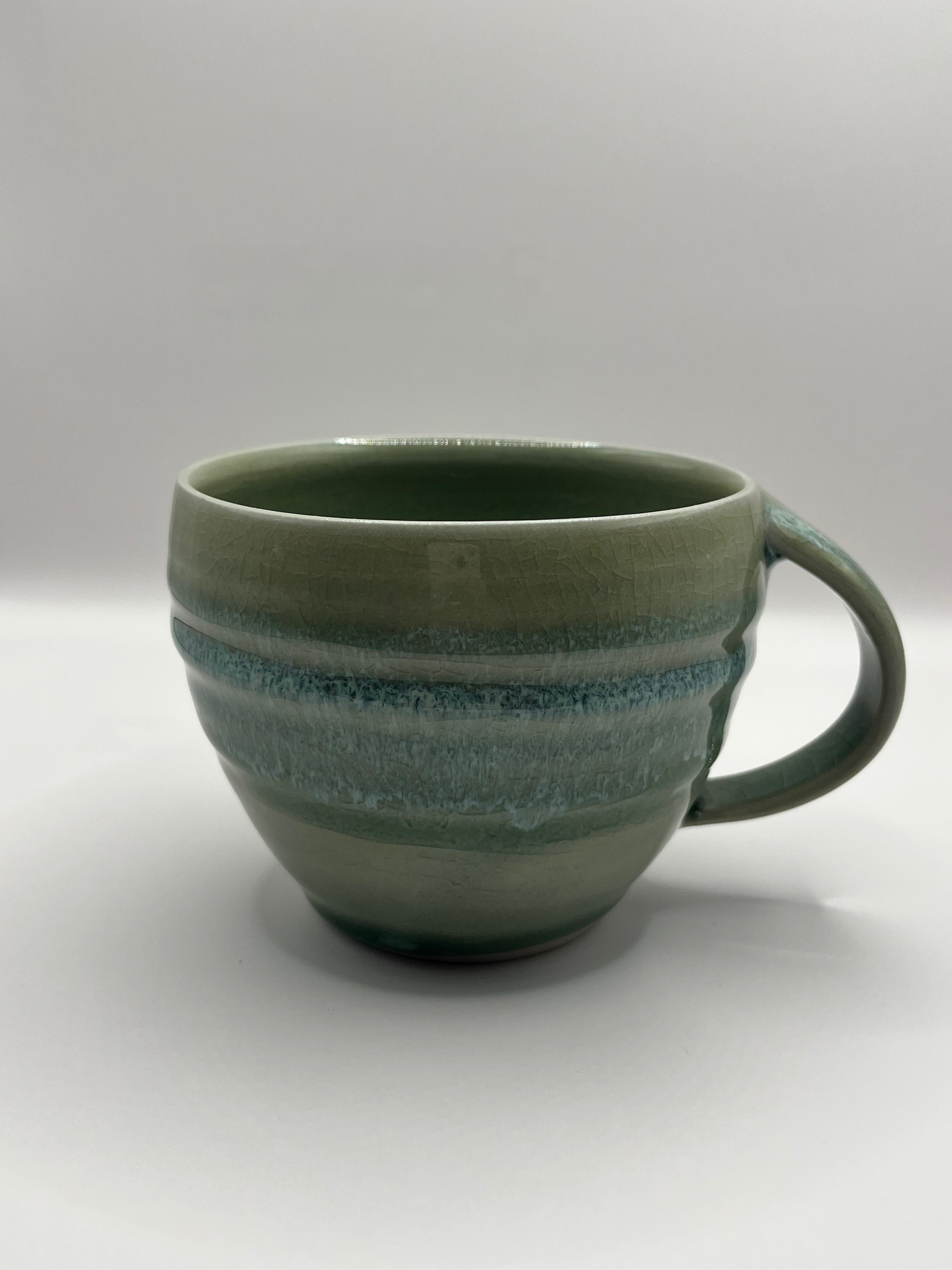 Curve Celadon and Chun Mug