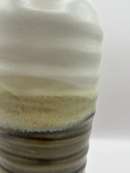 Olive Oil Pourer Celadon and Satin White Landscape